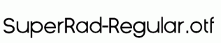 SuperRad-Regular.otf