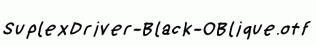 SuplexDriver-Black-OBlique.otf