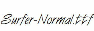 Surfer-Normal.ttf