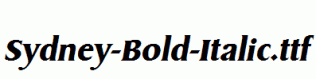 Sydney-Bold-Italic.ttf