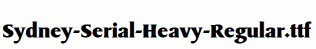Sydney-Serial-Heavy-Regular.ttf
