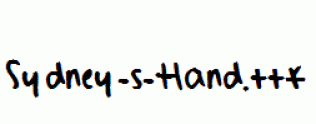 Sydney-s-Hand.ttf