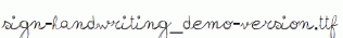 sign-handwriting_demo-version.ttf