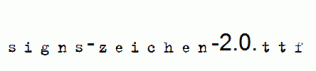 signs-zeichen-2.0.ttf