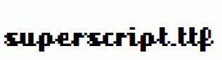 superscript.ttf