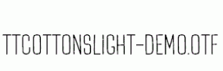 TTCottonsLight-DEMO.otf