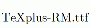 TeXplus-RM.ttf