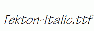 Tekton-Italic.ttf