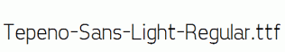 Tepeno-Sans-Light-Regular.ttf