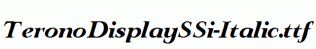 TeronoDisplaySSi-Italic.ttf