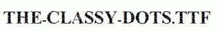 The-Classy-Dots.ttf