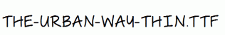 The-Urban-Way-Thin.ttf