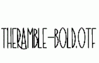 TheRamble-Bold.otf