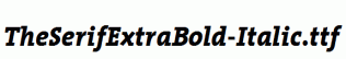 TheSerifExtraBold-Italic.ttf