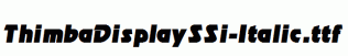 ThimbaDisplaySSi-Italic.ttf