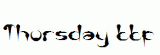 Thursday.ttf