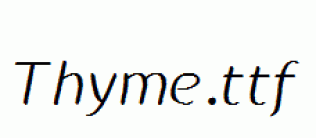 Thyme.ttf