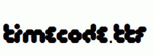 Timecode.ttf