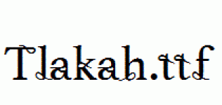 Tlakah.ttf