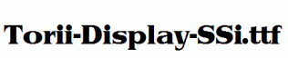 Torii-Display-SSi.ttf