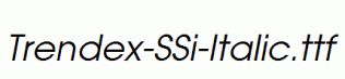 Trendex-SSi-Italic.ttf