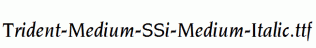 Trident-Medium-SSi-Medium-Italic.ttf