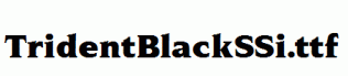 TridentBlackSSi.ttf