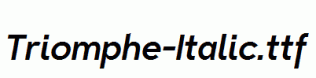 Triomphe-Italic.ttf