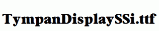 TympanDisplaySSi.ttf