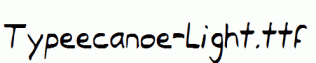 Typeecanoe-Light.ttf