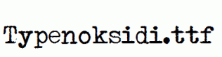 Typenoksidi.ttf