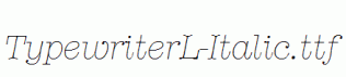 TypewriterL-Italic.ttf