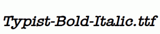 Typist-Bold-Italic.ttf