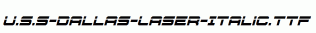 U.S.S-Dallas-Laser-Italic.ttf