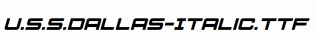 U.S.S.Dallas-Italic.ttf