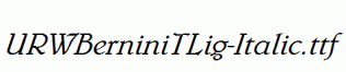 URWBerniniTLig-Italic.ttf