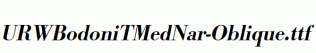 URWBodoniTMedNar-Oblique.ttf