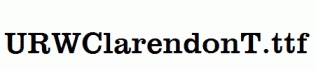 URWClarendonT.ttf