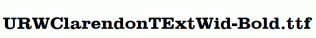 URWClarendonTExtWid-Bold.ttf