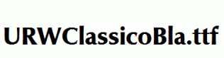 URWClassicoBla.ttf