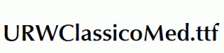 URWClassicoMed.ttf