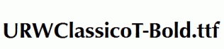URWClassicoT-Bold.ttf