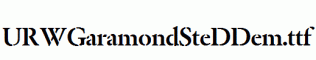 URWGaramondSteDDem.ttf