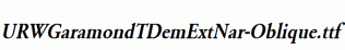 URWGaramondTDemExtNar-Oblique.ttf