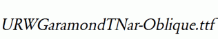 URWGaramondTNar-Oblique.ttf