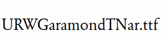 URWGaramondTNar.ttf