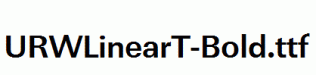 URWLinearT-Bold.ttf