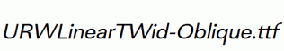 URWLinearTWid-Oblique.ttf