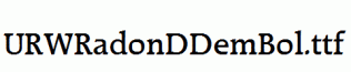 URWRadonDDemBol.ttf
