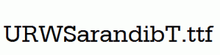 URWSarandibT.ttf